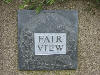 Slate sign outside Fair View